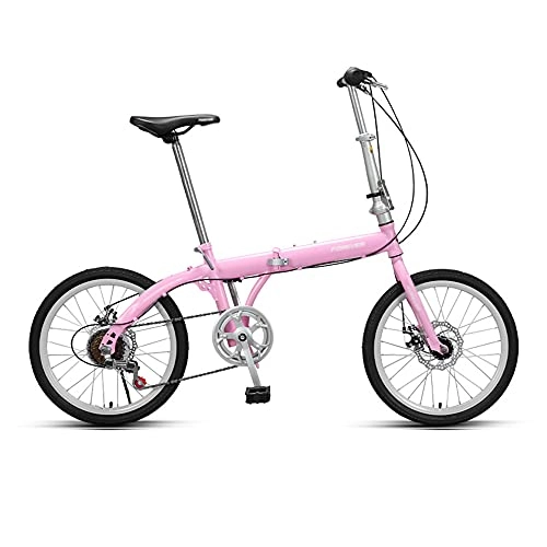 Folding Bike : Bike, 20 inch Portable Bike, Commute Bicycle, High-Carbon Steel Foldable Frame, 6-Speed Transmission, for Office Workers / Students / A / 150x94cm