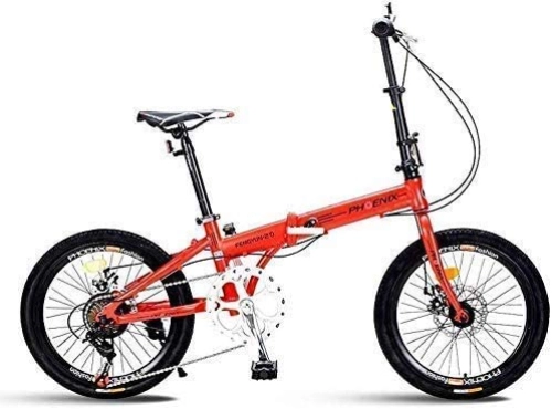 Folding Bike : BXU-BG Folding Bicycle 20 Inch 7 Speed ?Men And Women Bicycle Lightweight Children Folding Bicycle