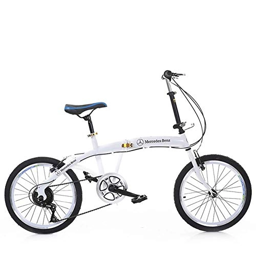Folding Bike : City Bike Unisex Adults Folding Mini Bicycles Lightweight For Men Women Ladies Teens Classic Commuter With Adjustable Handlebar & Seat, aluminum Alloy Frame, 6 speed - 20 Inch Wheels