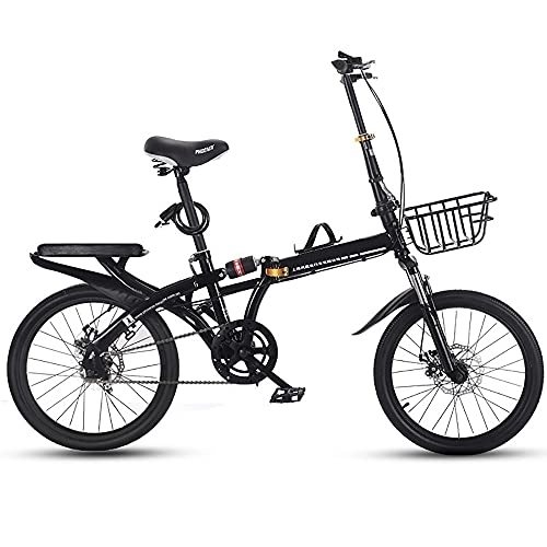 Folding Bike : COKECO Folding Bicycle 20 Inch Adult Ultra-light Portable 7-speed Variable Speed Folding Bicycle For Male And Female Students, City Commuter Bicycle, Double Shock Absorption