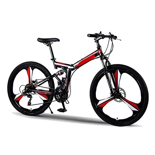 Folding Bike : COUYY Bicycle Mountain Folding Bike Male and Female Student Double Shock Absorption Speed Speed 24 / 26" 21 Speed, 24inch21Speed
