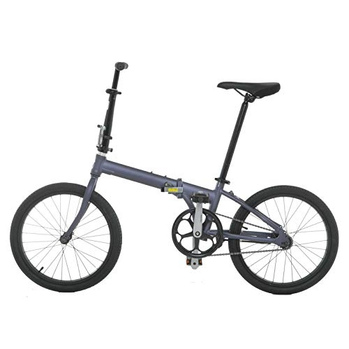 Folding Bike : CXSMKP Lightweight Aluminum Folding Bike with Coaster Brake, Single Speed Folding Bike, 12" X 32" X 25", Weighs Only 21.5 Lbs, Black