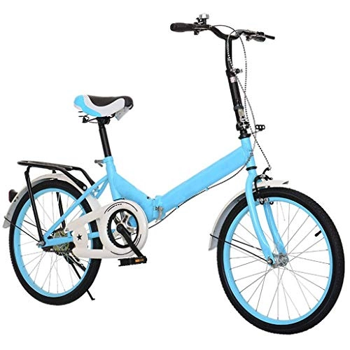 Folding Bike : DFKDGL Womens Bicycle, 20inch Wheel Folding Bike Portable Lightweight Beach Cruiser Bike With Basket, City Bike For Travel To Work, commuting (Color : A2, Size : 20in) Unicycle