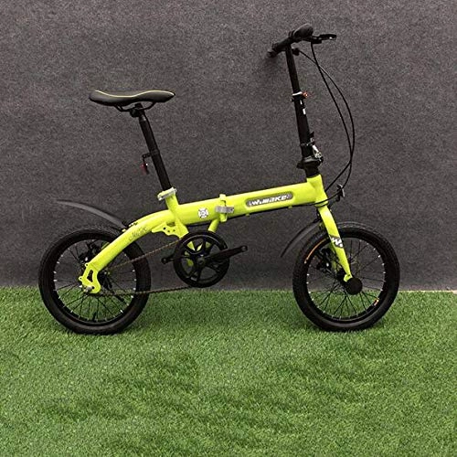 Folding Bike : DGPOAD City Bike Unisex Adults Folding Mini Bicycles Lightweight For Men Women Ladies Teens Classic Commuter With Adjustable Handlebar & Seat, aluminum Alloy Frame, single-speed - 16 Inch Wh
