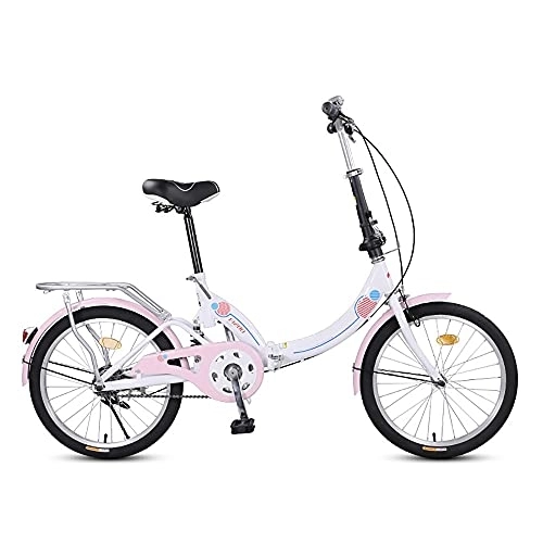 Folding Bike : DODOBD 20 Inch Lightweight Alloy Folding City Bike Bicycle, Mini Portable Damping Bicycle, City Commuter Outdoor Sport Bike for Adult Men Women, Folding Bicycles