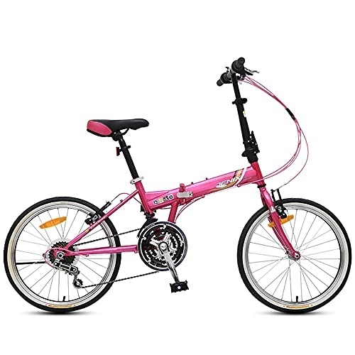 Folding Bike : DODOBD Foldable Bicycle 20 Inch, Carbon Steel Foldable Bicycle Small Unisex Folding Bicycle 7-Speed Variable Speed, Folding Bicycle City Commuter Variable Speed Bike