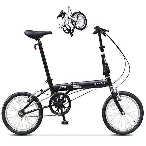 Folding Bike : DRAGDS 16Inch Folding Bike, 16 inch Single Speed Commuter Male and Female Student Bicycle, Office Worker and City Road Cycling of Easy to Fold, 16 inch