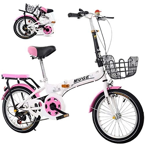 Folding Bike : DRAGDS 20Inch Student Folding Bike, Variable Speed Cycling Commuter Foldable Bicycle for Adult Student, Lightweight Foldable Adult Bicycle for Outdoor Sports, 20Inch