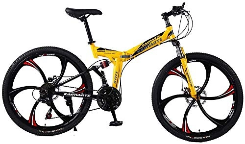 Folding Bike : Drohneks Folding Bicycle, Mountain Bike 24 / 26 inches 21Speed Damping Road bike Fat Folding bikes mtb Snow beach bicycle