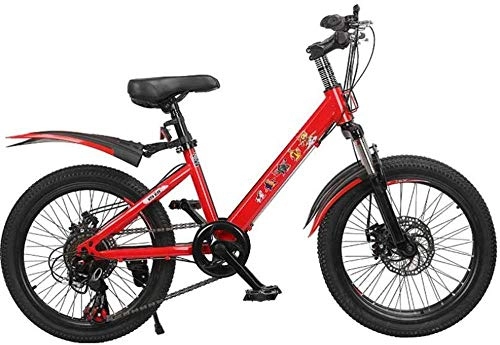 Folding Bike : Dual Suspension Mountain Bikes Comfort & Cruiser Bikes Variable Speed Mountain Bike 20 Inches Wheel Road Bicycle Cying For Children (Color : Red Size : 21 speed)-7_speed_Red