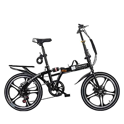 Folding Bike : FEIFEImop 20-inch Tires, 155 Cm Body Folding Bicycle, 21-speed Gearbox, Both Men And Women Can Use, Easy To Fold, Blue(Color:white)