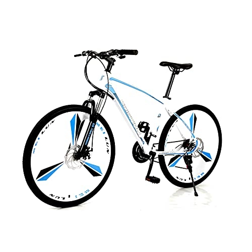 Folding Bike : FEIFEImop Adult Three-wheel Folding Bicycle, Comfortable Folding Bicycle 173 Cm, With 27-speed Gearbox System, Easy To Travel And Carry, Blue
