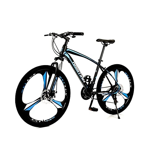 Folding Bike : FEIFEImop Three-wheel Folding Bicycle For Driving, 25-inch Big Tires, 27-speed Gearbox, Suitable For Everyone To Use, Convenient And Portable, Blue
