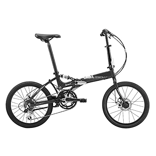 Folding Bike : Folding Bicycle, 20 Inch Bikes for Adults, Lightweight Alloy Folding City Bike Bicycle, 7-Speed, with Quick-Fold System Double V-Brake and Height Adjustable Seat, 13.52 kg
