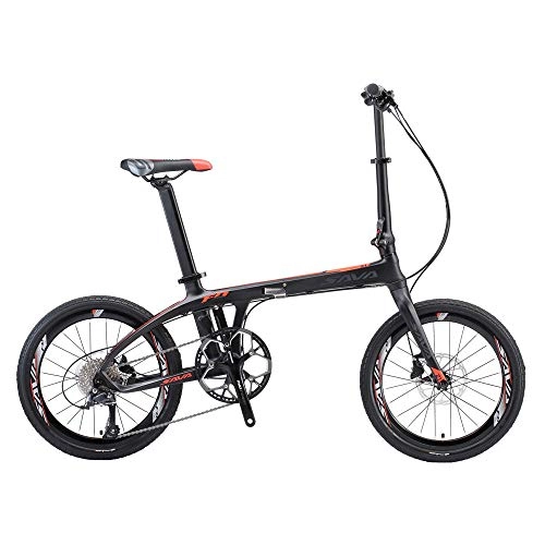 Folding Bike : Folding Bike 20 inch Folding Bicycle Foldable Carbon Folding Bike 20 inch with 105 22 Speed Mini Compact City Bike-Black Red_22S 105 R7000_Poland