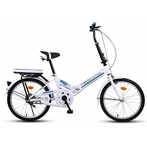 Folding Bike : Folding Bike for Adults, Lightweight Mountain Bikes Bicycles Strong Alloy Frame with Disc Brake, 20 inch Single Speed, Ultra-Light Portable Bicycle / B / 20inch
