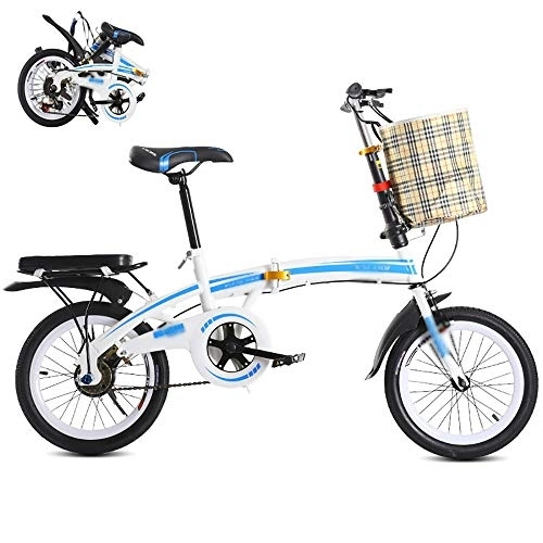 Folding Bike : Folding Bike, Men Women Foldable Bicycle, 7 Speed Lightweight Mini Folding Bike with V Brake, ​​City Folding Compact Bike Bicycle Urban Commuter Adult