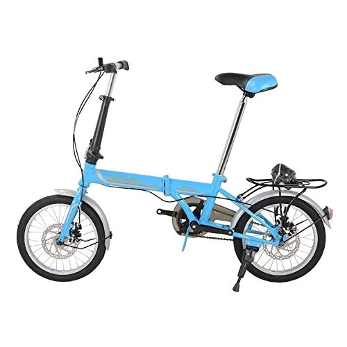Folding Bike : Folding Bike Skid Folding Car Children's Bike 20inch Blue