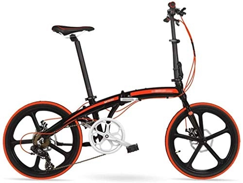 Folding Bike : Folding Bikes Folding Bicycle 20 Inch Ultra Light Aluminum Alloy Shift Portable Men And Women Bicycle Student Leisure Light Bicycle One Wheel