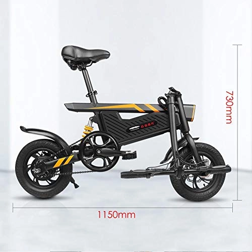Folding Bike : franktea Bike X1 New, Folding Electric Bike, Black, Load 120kgOne Size