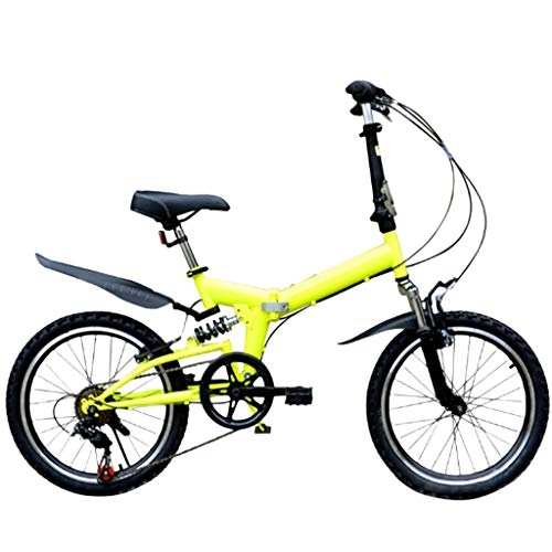 Folding Bike : Goosuny 20in Folding Mini Compact Bike Bicycle Small Portable ​​City Folding Mini Compact Bike Bicycle, Adult Female Folding Bicycle Student Car for Adults Men and Women