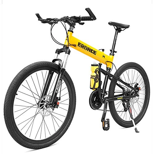 Folding Bike : GUI-Mask SDZXC26 Inch Folding Mountain Bike Bicycle Adult Off-Road Aluminum Alloy Shock Absorber Bicycle 30 Speed Male