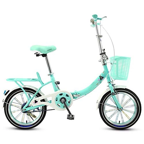 Folding Bike : GUI-Mask SDZXCChildren's Folding Bicycle Girl Student Car Men and Women Children Bicycle Bicycle 16 Inch 20 Inch