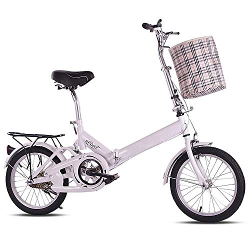 Folding Bike : GUI-Mask SDZXCFolding Bicycle Adult Youth Small Shock Absorber Leisure Lightweight Ultra Light Portable Travel Bicycle Bicycle 20 Inch