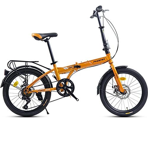 Folding Bike : GUI-Mask SDZXCFolding Bicycle Ultra Light Portable Shift Small Wheel Type Off-Road Student Bicycle Adult Men and Women 20 Inch