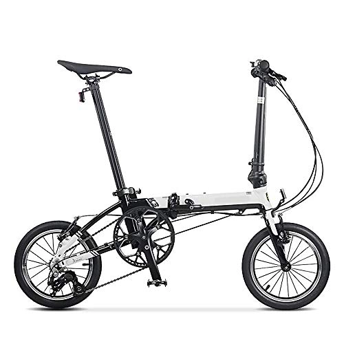 Folding Bike : GUI-Mask SDZXCFolding Bicycle Wheel Urban Commuter Version Men and Women Bicycle 14 Inch 3 Speed