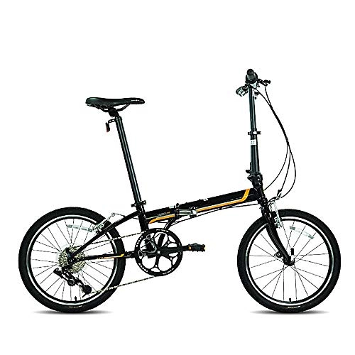 Folding Bike : GUI-Mask SDZXCFolding Mountain Bike Speed Adult Ultra Light Bicycle Student Men and Women 20 Inch