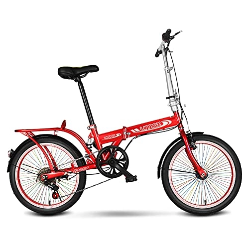Folding Bike : GWL Folding Bike for Adults, Adult Mountain Bike, High-carbon Steel Frame Dual Full Suspension Dual Disc Brake, Outdoor Bicycle for Daily Use Trip Long Journey / B