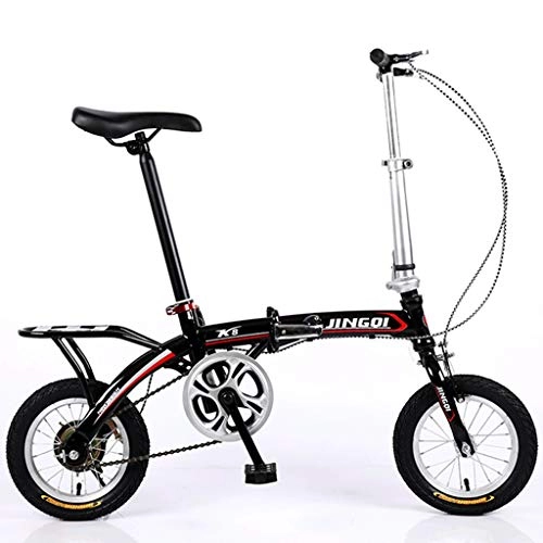 Folding Bike : GWM Mini Folding Bicycle Ultra Light Portable Single Speed Small Bicycle for Student Adult