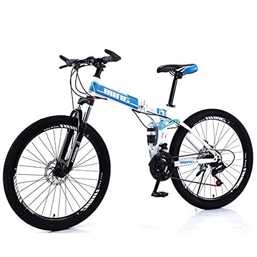 Folding Bike : GWXSST Bicycle Ergonomic Bikes Mountain Wheel Dual, Anti-slip Wear-resistant, Bike Fast Folding Easy To PlaceL Ightweight Bike C(Size:27 speed)