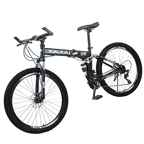 Folding Bike : GWXSST Bicycle Mountain Bike Comfortable And Beautifu, Ergonomic Folding ​easy To Fold, Small Space Occupation, Anti-skid Tires, Suitable For Mountains And Streets C(Size:30 speed)