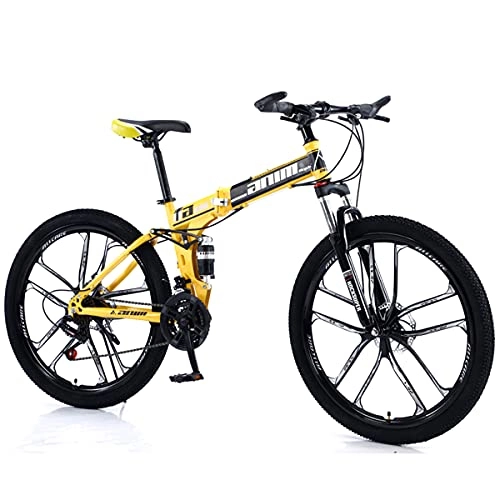 Folding Bike : GWXSST Bike Sport Wheel Dual With 21 Speeds Bikes, Mountain Fast Folding Ergonomic Lightweight, Bike For Men Or Women, Anti-slip Wear-resistant C