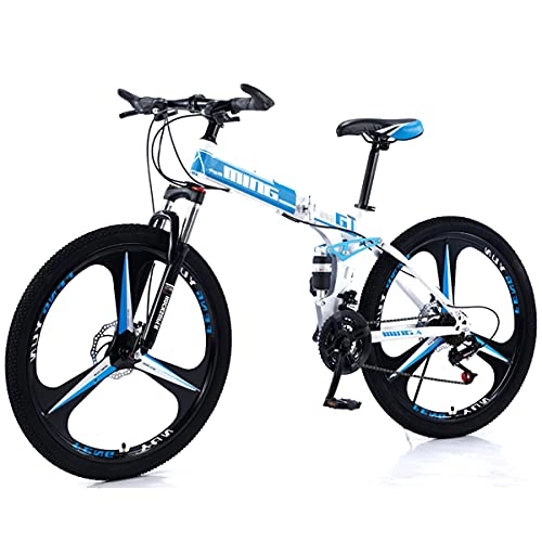 Folding Bike : GWXSST Bike Wheel Dual, Bikes Mountain, Ergonomic Lightweight Bike, Anti-slip Wear-resistant Bike Fast Folding C(Size:30 speed)