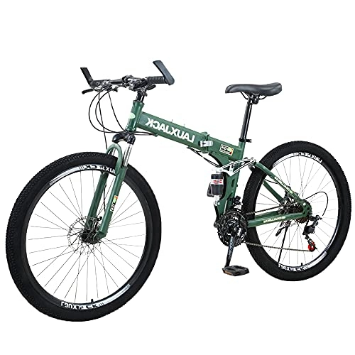 Folding Bike : GWXSST Ergonomic Bicycle Mountain Bike Folding ​easy To Fold, Anti-skid Tires, Suitable For Mountains And Streets, Small Space Occupation, Comfortable And Beautifu C(Size:21 speed)