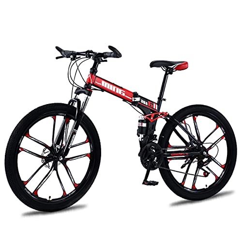 Folding Bike : GWXSST Mountain Bike, Anti-slip Bikes Wear-resistant Fast Folding, Ergonomic Lightweight, Wheel Dual, For Men Or Women Bike C(Size:30 speed)