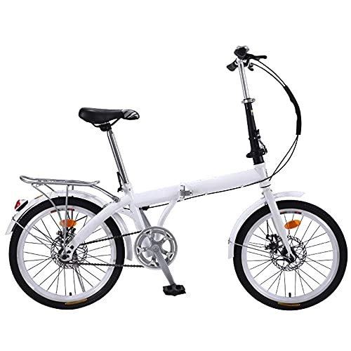 Folding Bike : GWXSST Mountain Bike Folding Bike, Adjustable Seat, Suitable 7 Speed, For Mountains And Roads, Wheel Dual Suspension, Height And Save Space Better C