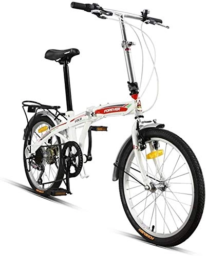 Folding Bike : HFFFHA 20 Inch Adult Folding Bicycle Lightweight Unisex Men City Bike Bicycle Folding Bicycle Adult Men And Women Ultra Light Portable