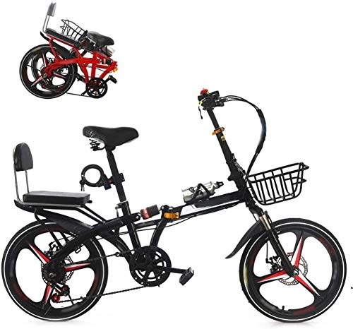 Folding Bike : HFFFHA Folding Mountain Bike Bicycle 26 Inches Lightweight Folding MTB Bike Speed Men And Women Speed Student Adult Bicycle Double Shock Racing (Color : A)