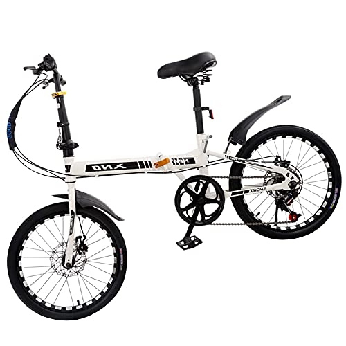 Folding Bike : HWZXBCC Mountain Bicycle Folding Bike 20 Inch, Anti-skid Tires, Easy To Fold, Small Space Occupation, Ergonomic Saddle Retractable