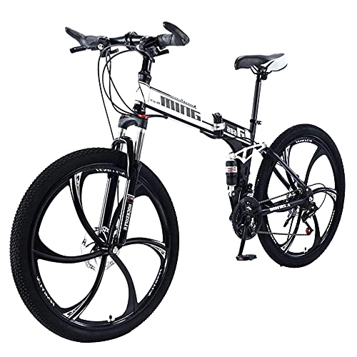 Folding Bike : HWZXBCC Mountain Bike Fast Folding Blue Bike Lightweight Sport With Anti Slip Wear Resistant For Men Or Women Dual Wheel Bikes Ergonomic(Size:27 speed)