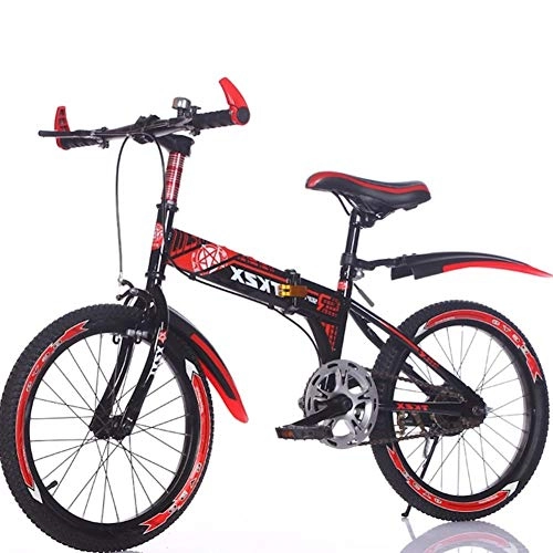 Folding Bike : HWZXC Children's Foldable Bikes, Student Folding Bicycles Boy Light Portable Mountain Bike Foldable Bikes