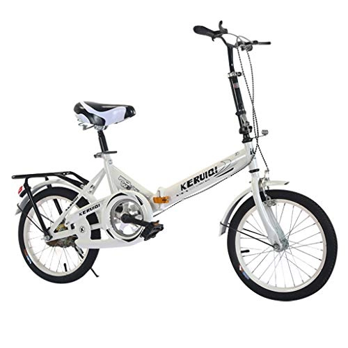 Folding Bike : Isshop 20 Inch Mini Folding Bike, Adult Teen Student Lightweight Small Portable Bicycle