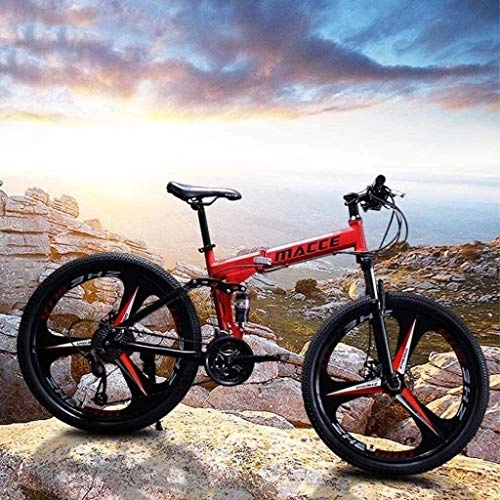 Folding Bike : JYD Bike, mountain bike, Soft Tail bike, folding bike, 24 inch 21 / 24 / 27 Speed ​​□□ Bike, Adult Student □□ Variable Speed ​​Bike speed 6-11.21