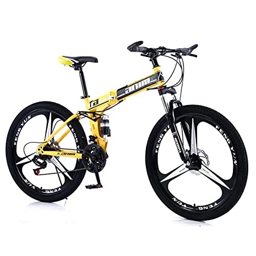 Folding Bike : KANULAN 21 Speeds Bikes, Bike For Men Or Women, Mountain Fast Folding Ergonomic Lightweight Bike Sport, With Anti-slip Wear-resistant Wheel Dual T