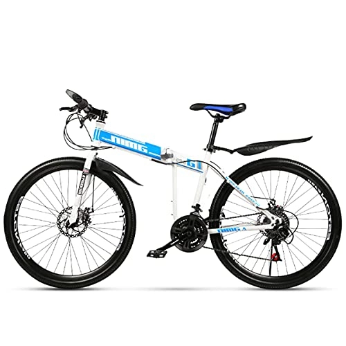 Folding Bike : KANULAN Bike Fast Folding Bicycle Ergonomic, Easy To PlaceL Ightweight Bike, Bikes Mountain, Anti-slip Wear-resistant, Wheel Dual T(Size:24 speed)