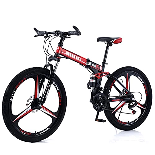 Folding Bike : KANULAN Bike Fast Folding, Bikes Mountain Wheel Dual, Bicycle Ergonomic, Lightweight Bike, Anti-slip Wear-resistant Bike, Easy to place T(Size:30 speed)